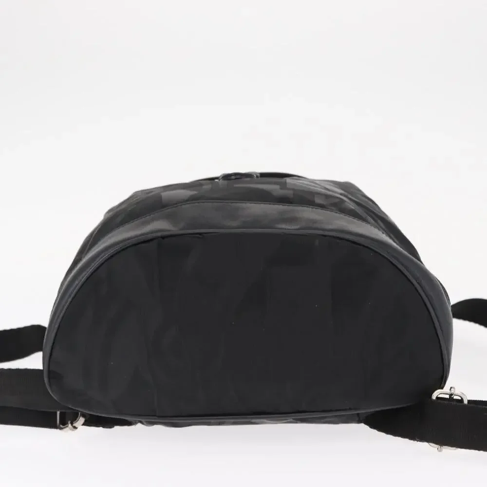 Salvatore Ferragamo Nylon Gancini Backpack Black